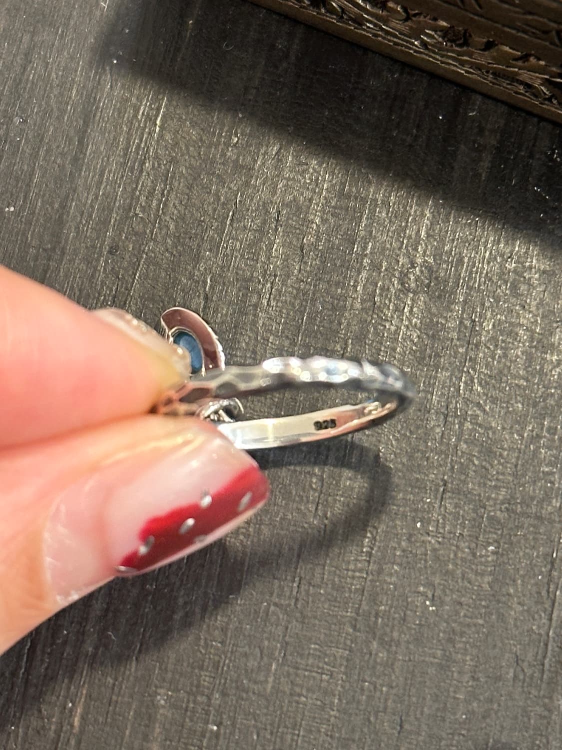 Turquoise feather 925silver ring 상품이미지3