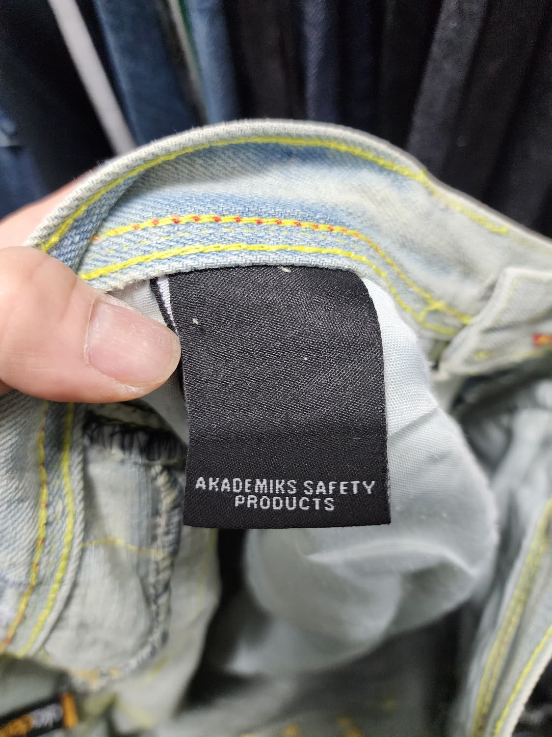 아카데믹스 포켓 자수디데일 연청바지  상품이미지8