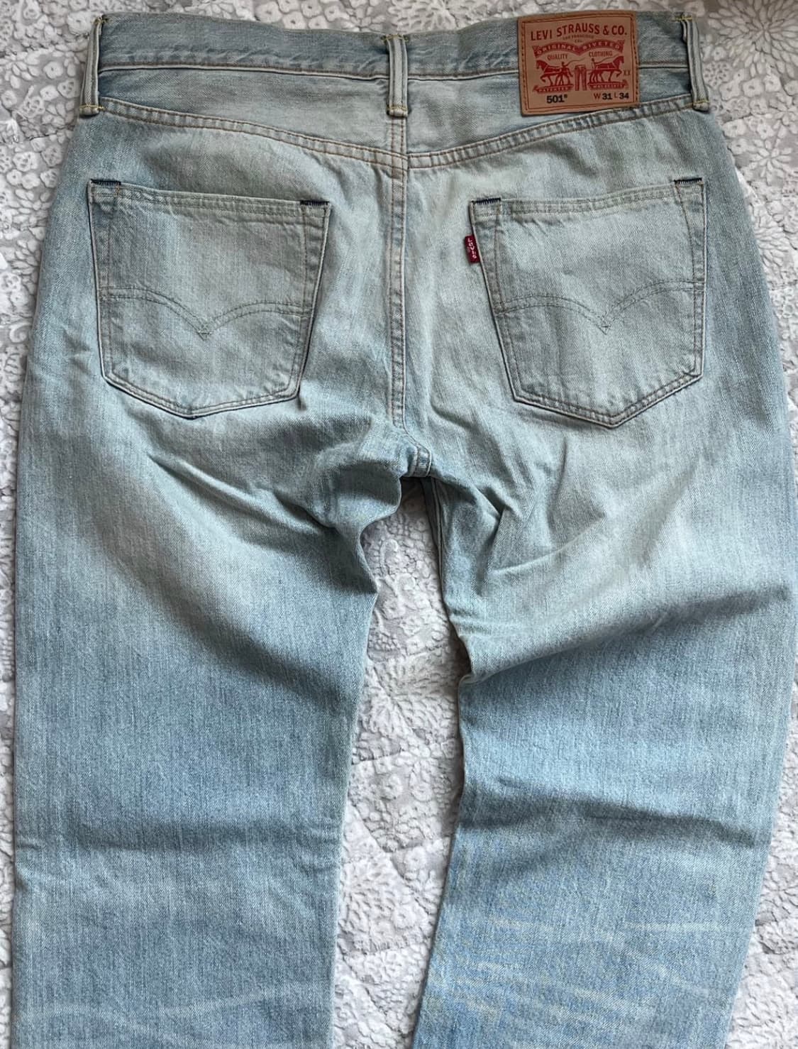 리바이스 501 wahsed denim 상품이미지1