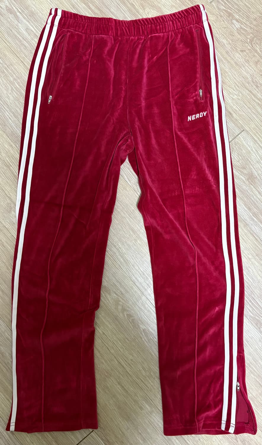 널디 벨벳 트랙바지  상품이미지1