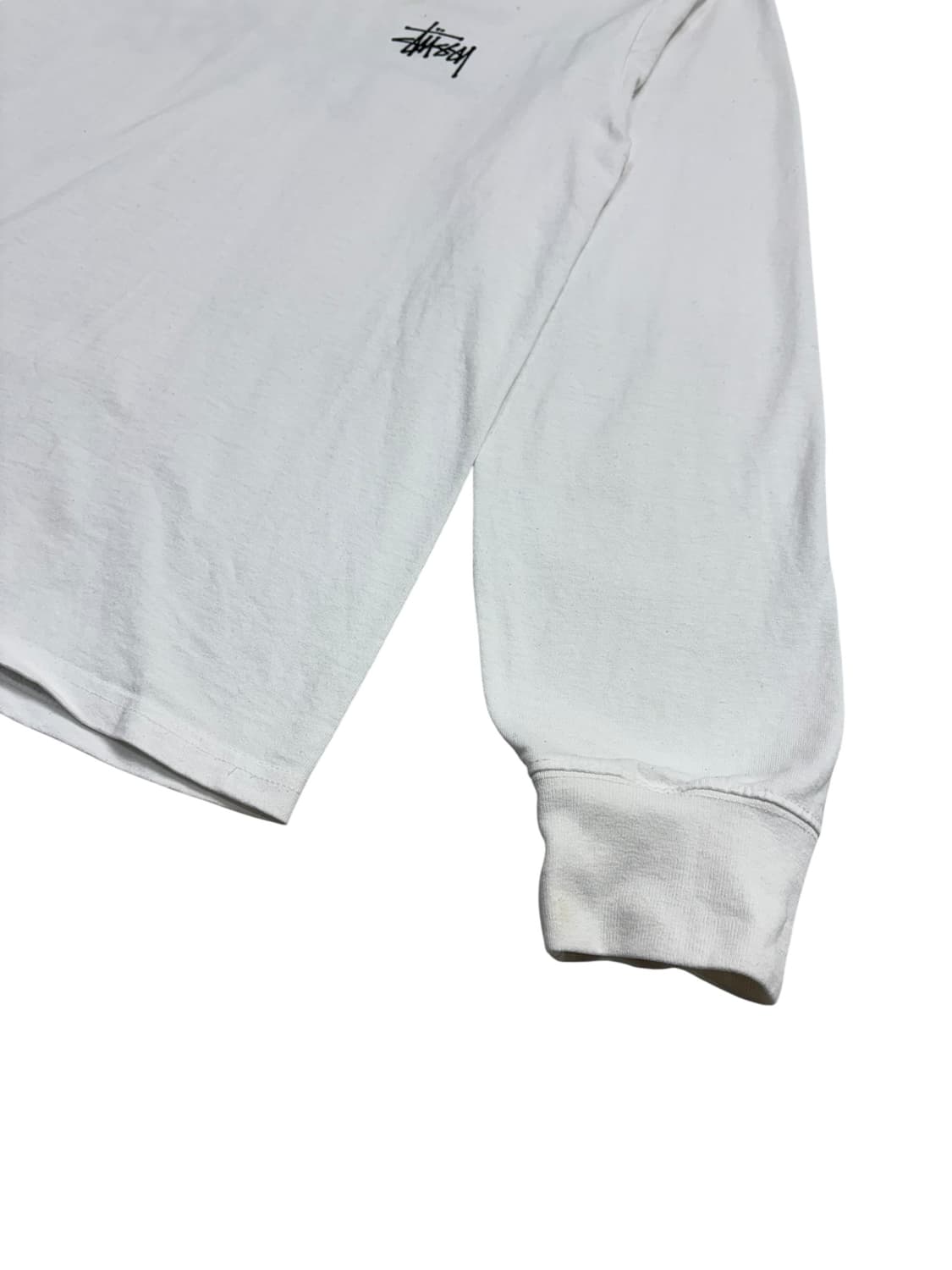 스투시 베이직 스투시 롱슬리브 티셔츠 화이트 상품이미지5