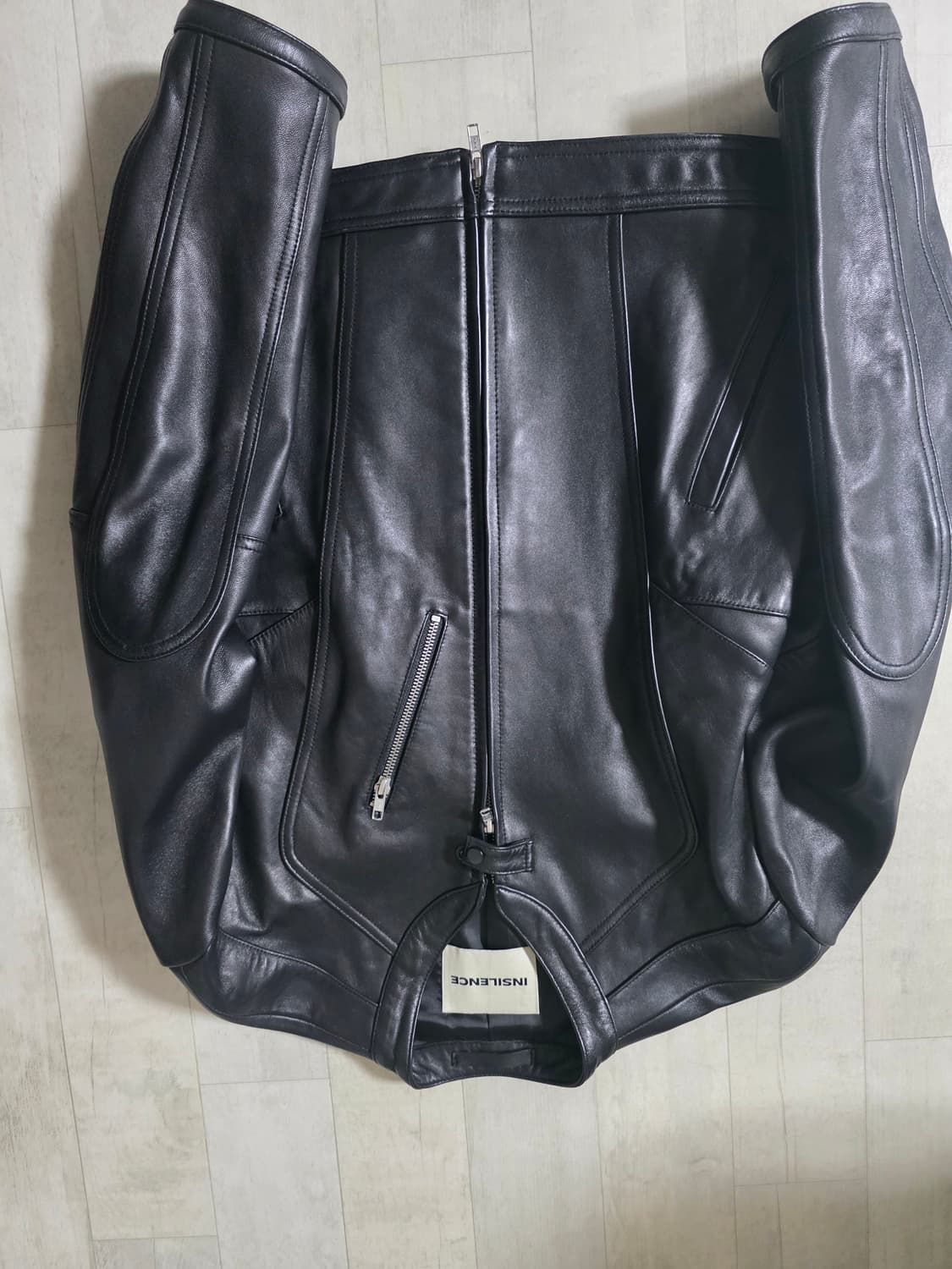 인사일런스 램스킨 바이커 자켓 S 상품이미지3