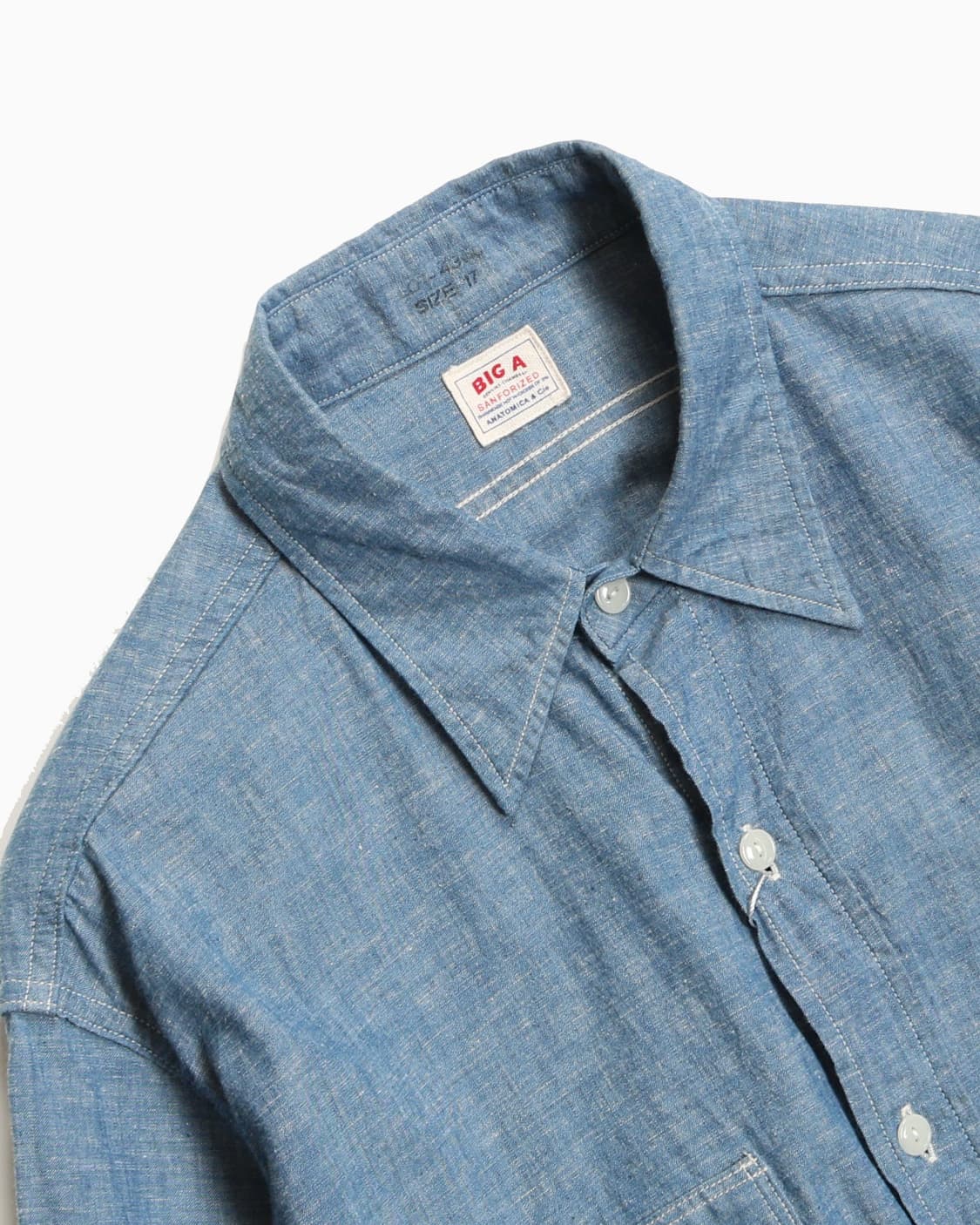 ANATOMICA BIG A Chambray shirt 상품이미지3