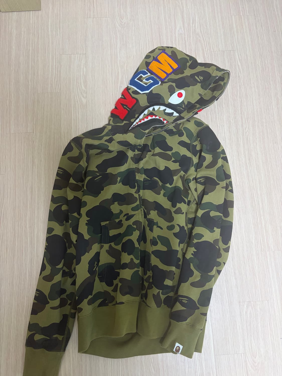 베이프 샤크 후드 카모L 상품이미지1