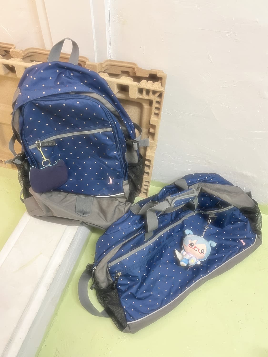 네이비 도트 가방세트 🌀 상품이미지1