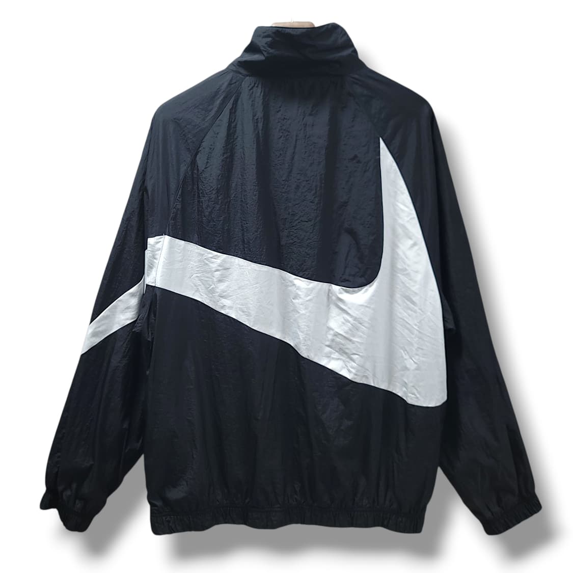[2XL] 나이키 블랙&빅 화이트 스우시 바람막이 윈드브레이커 상품이미지2