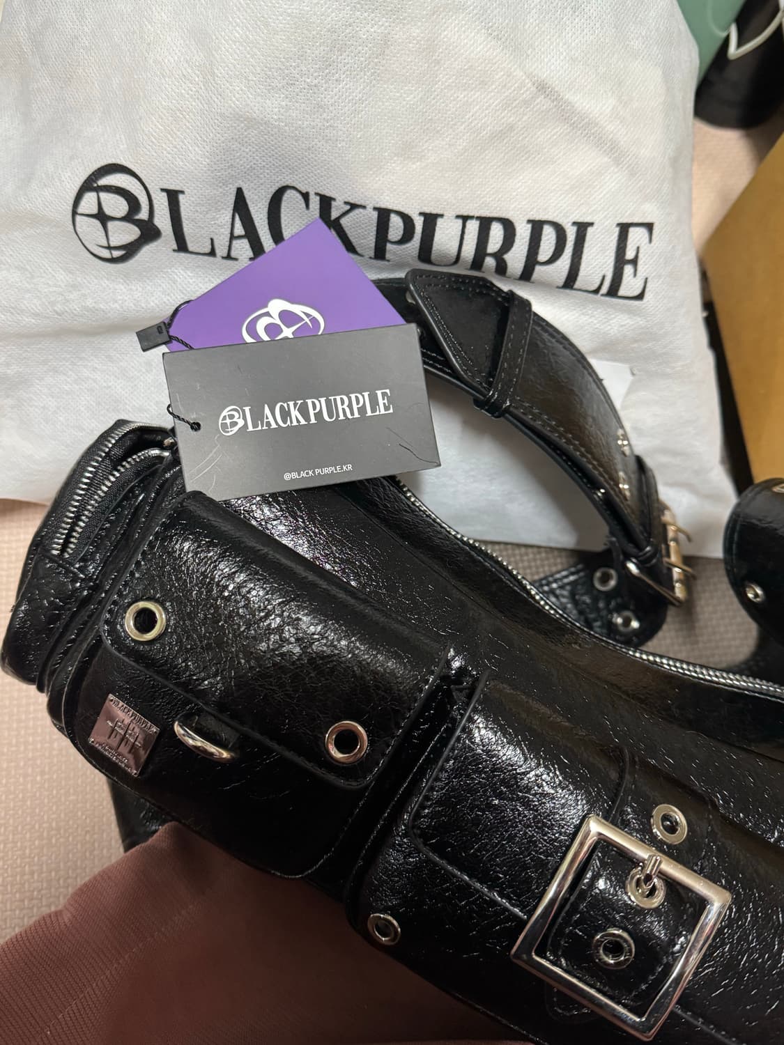 블랙퍼플 포트리스백 상품이미지2