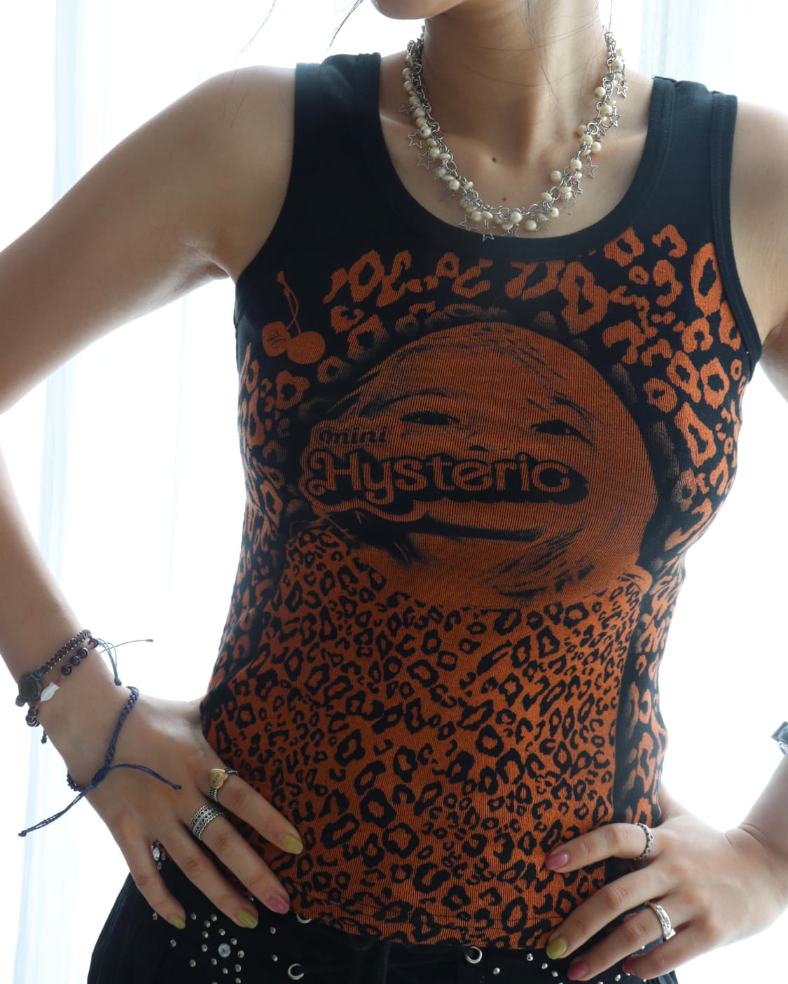[Hysteric Mini] Orange Leopard Tank Top 상품이미지1