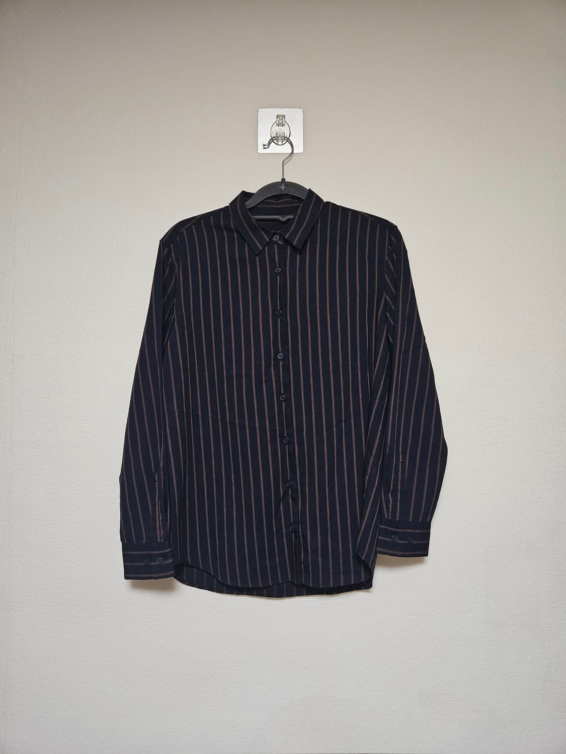 유니클로 네이비 스트라이프 셔츠 S사이즈 상품이미지1