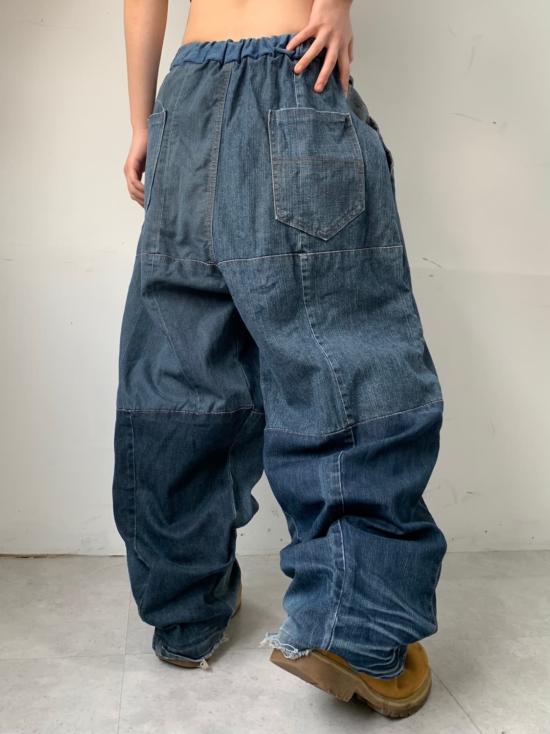 와이드 데님 패치 벌룬팬츠 상품이미지7
