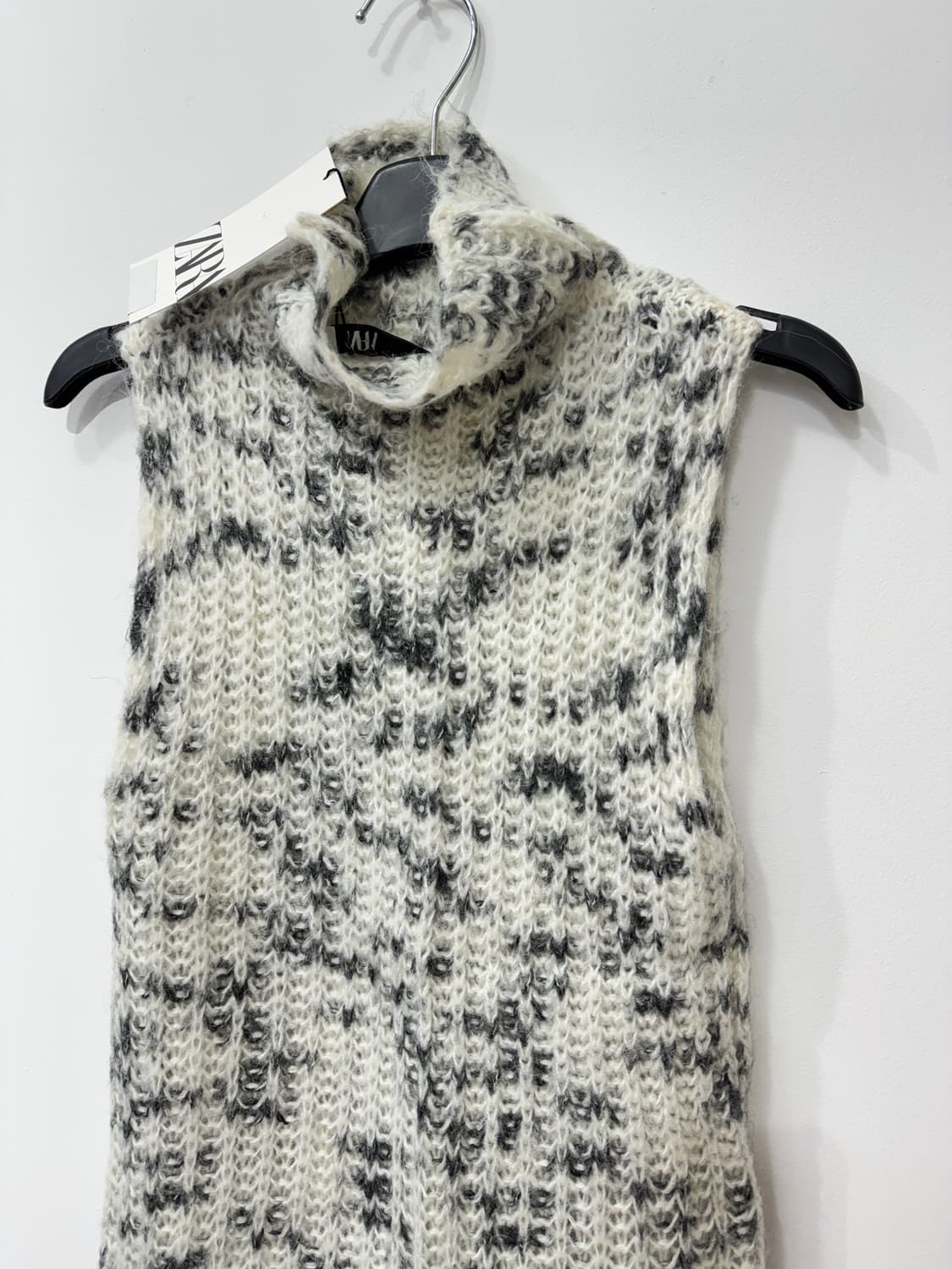 [자라] 하이넥 니트 슬리브리스, M (택있는 새상품) 상품이미지6