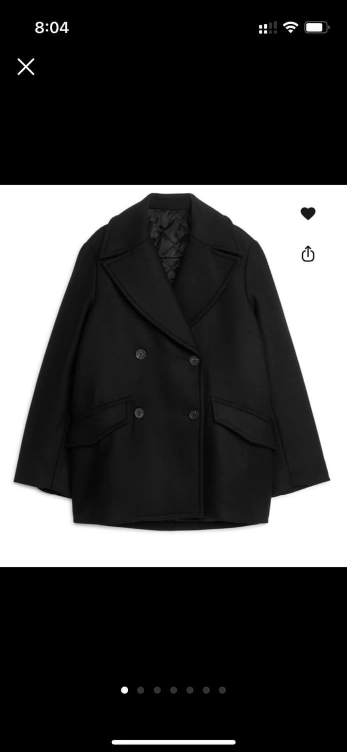 Arket 울 피코트 36 상품이미지2