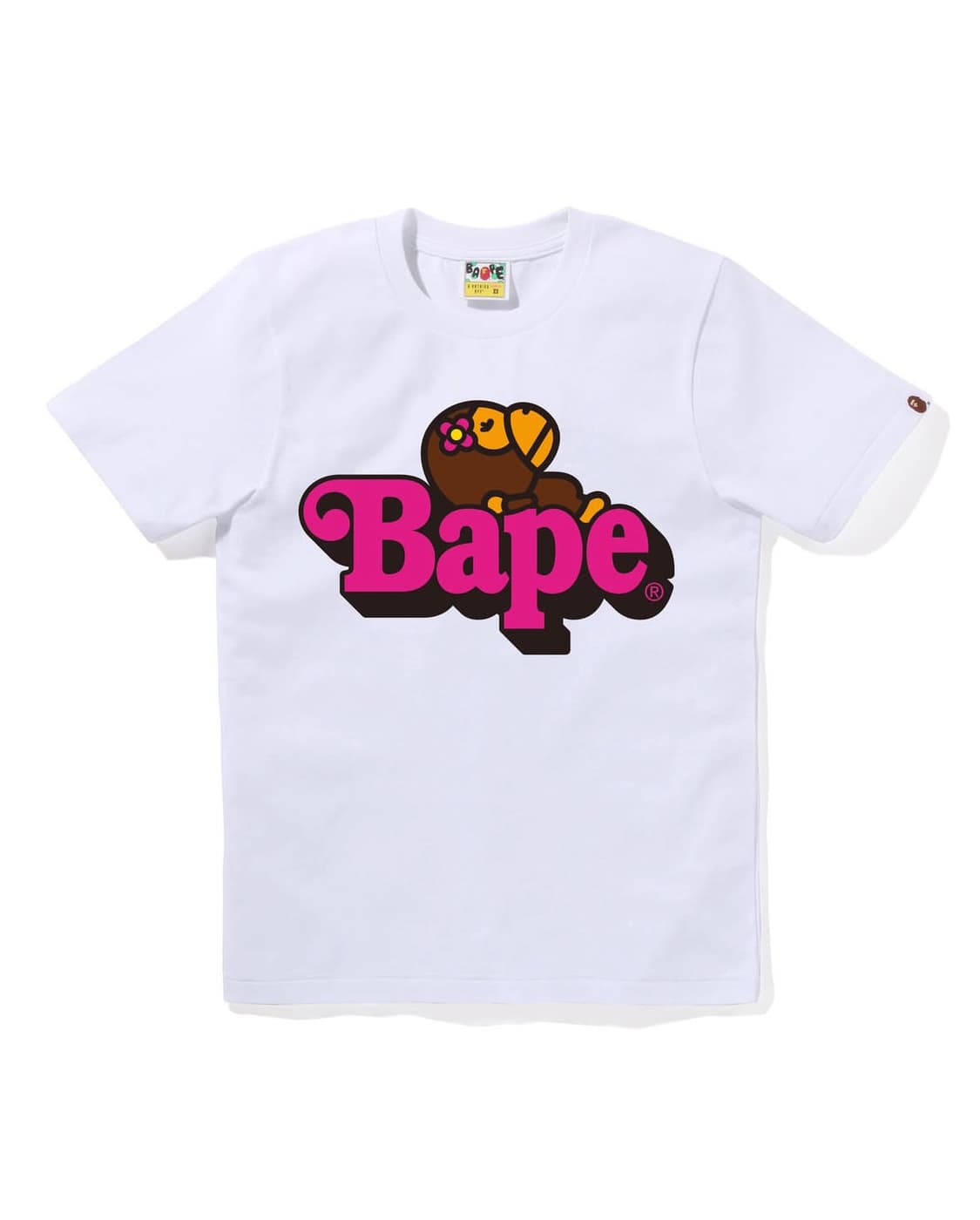 택포) 베이프 마일로 반팔 bape 빈티지 여성 s 레이디스 핑크 상품이미지1