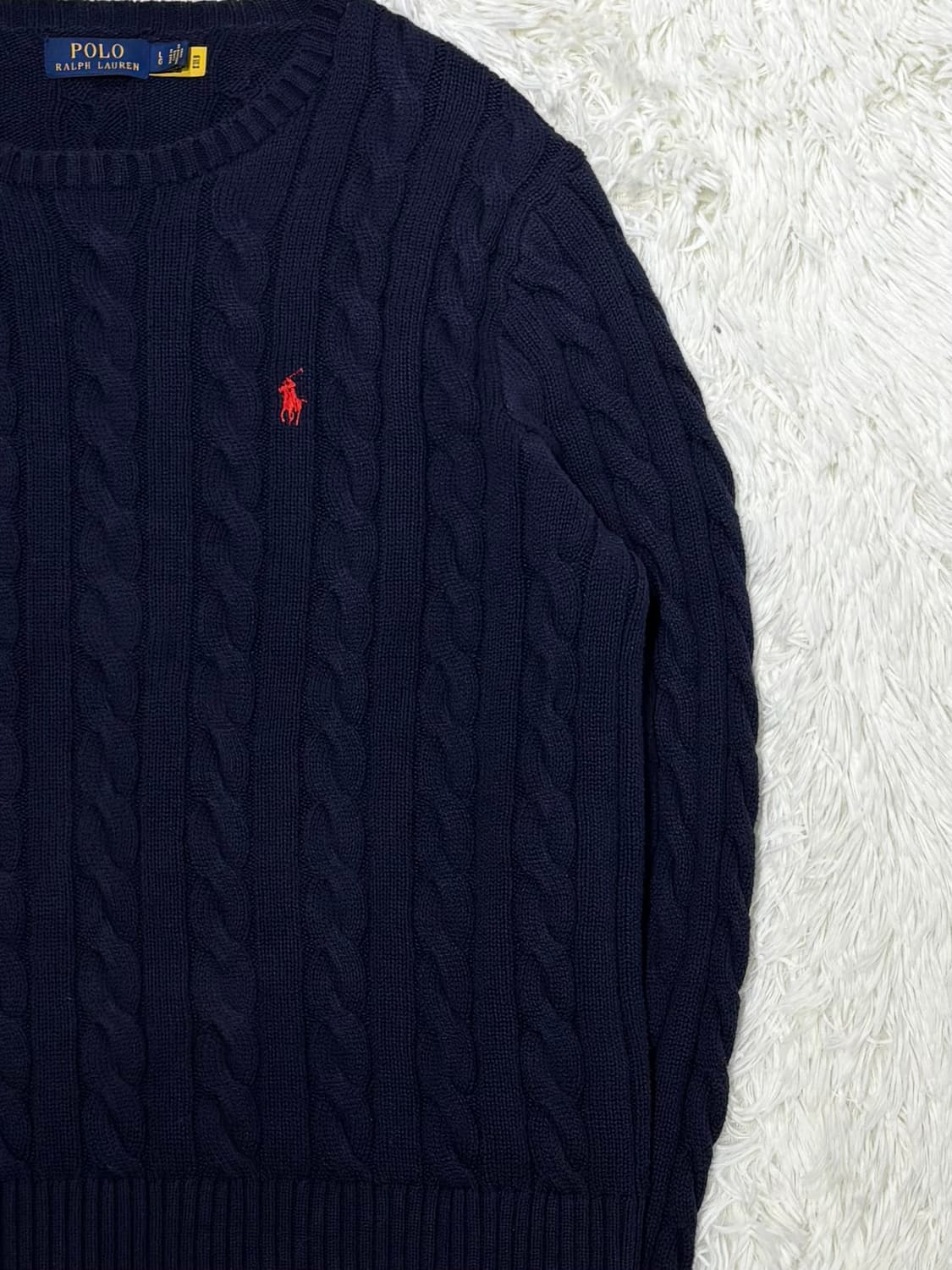 폴로랄프로렌 qr 레드포니 네이비 케이블 니트 상품이미지5