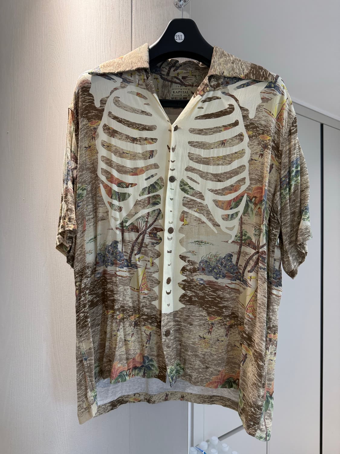 캐피탈 카메하메하 본 알로하 셔츠 브라운 4사이즈 상품이미지1