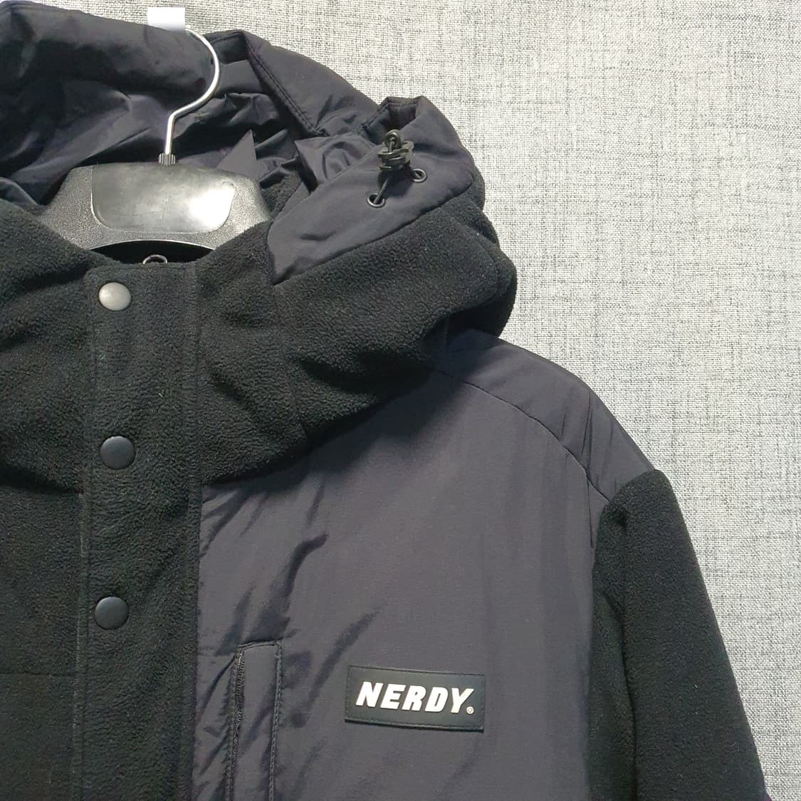 널디 플리스 블락 패딩 자켓  상품이미지4