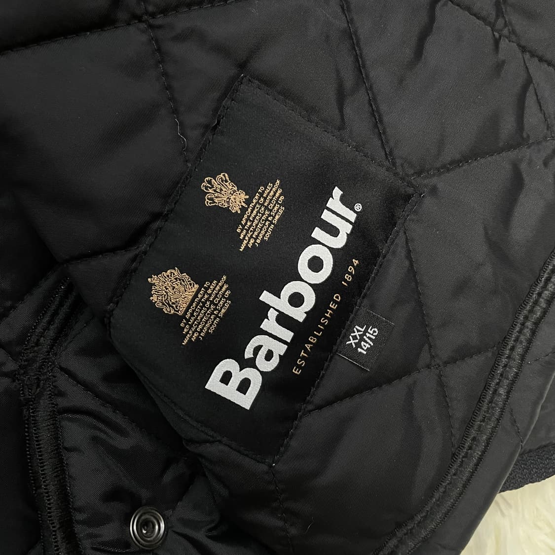 바버 Babour 퀄티드 자켓 블랙 상품이미지6