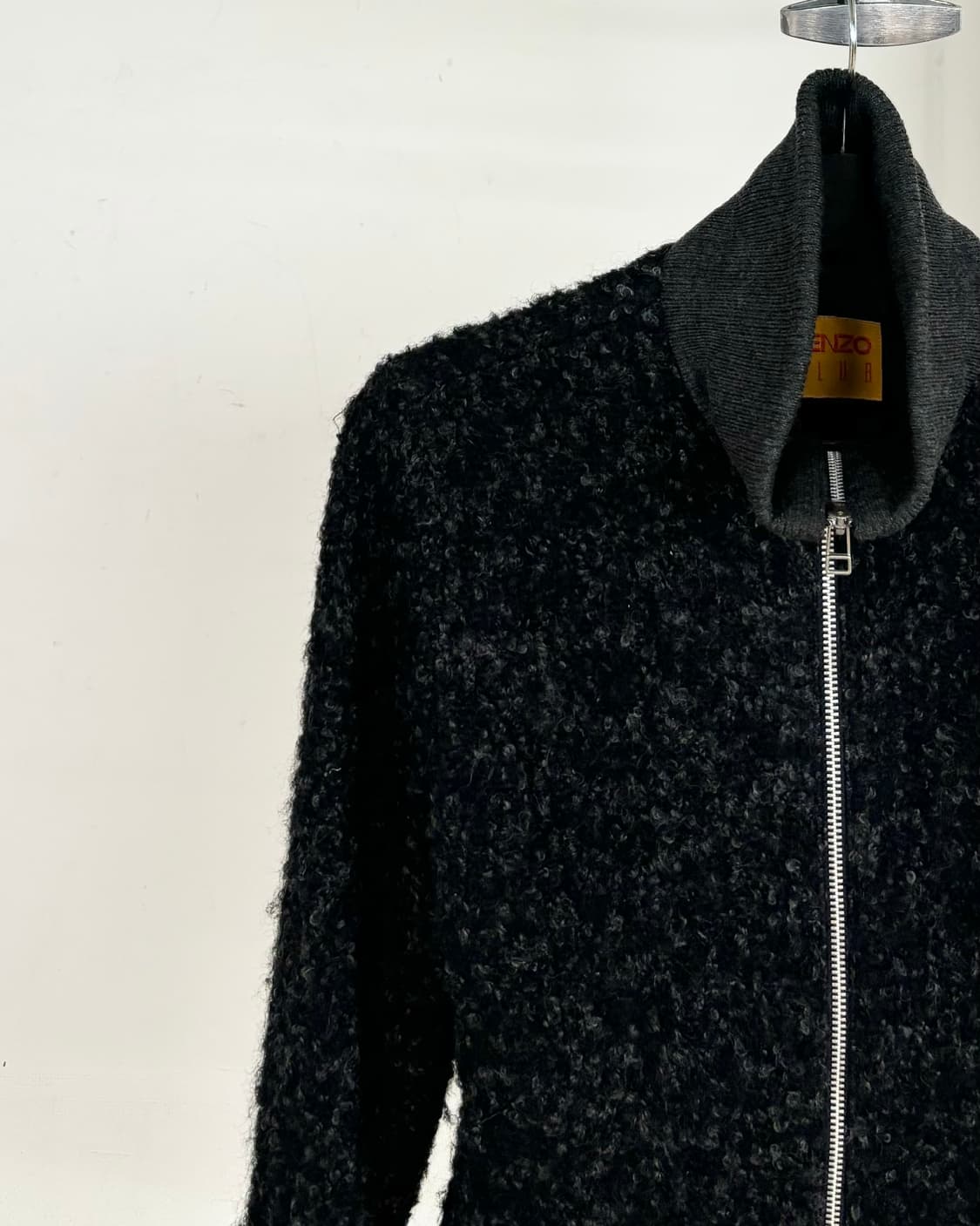 겐조 블랙 부클레 크롭 집업 상품이미지3