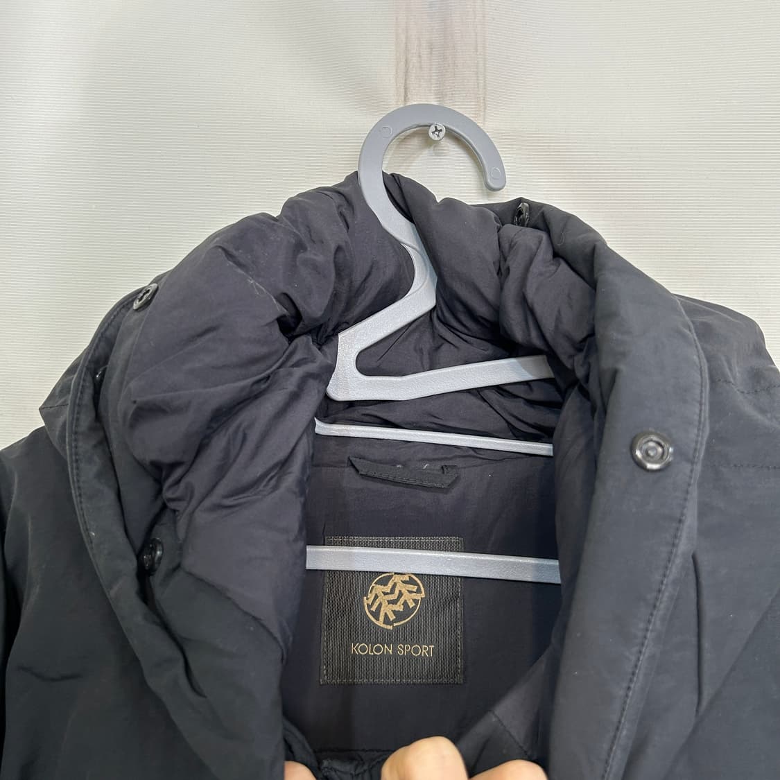 코오롱 여성 다운 롱패딩 100 블랙 상품이미지2