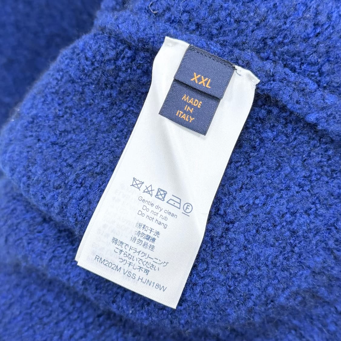 [S+급/2XL] 루이비통 LV 인타르시아 크루넥 니트 블루 상품이미지7