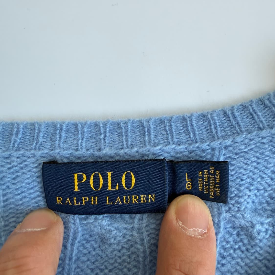Polo  폴로 랄프로렌 자수 소라 꽈배기 니트  상품이미지4