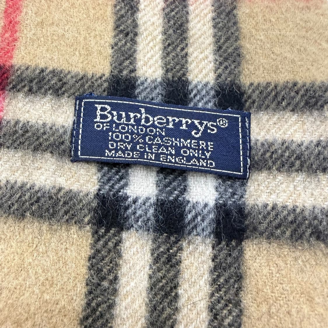 버버리 베이지 체크 캐시미어 머플러 목도리 상품이미지3