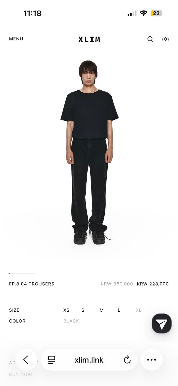 Xlim EP.8 04 TROUSERS 상품이미지1