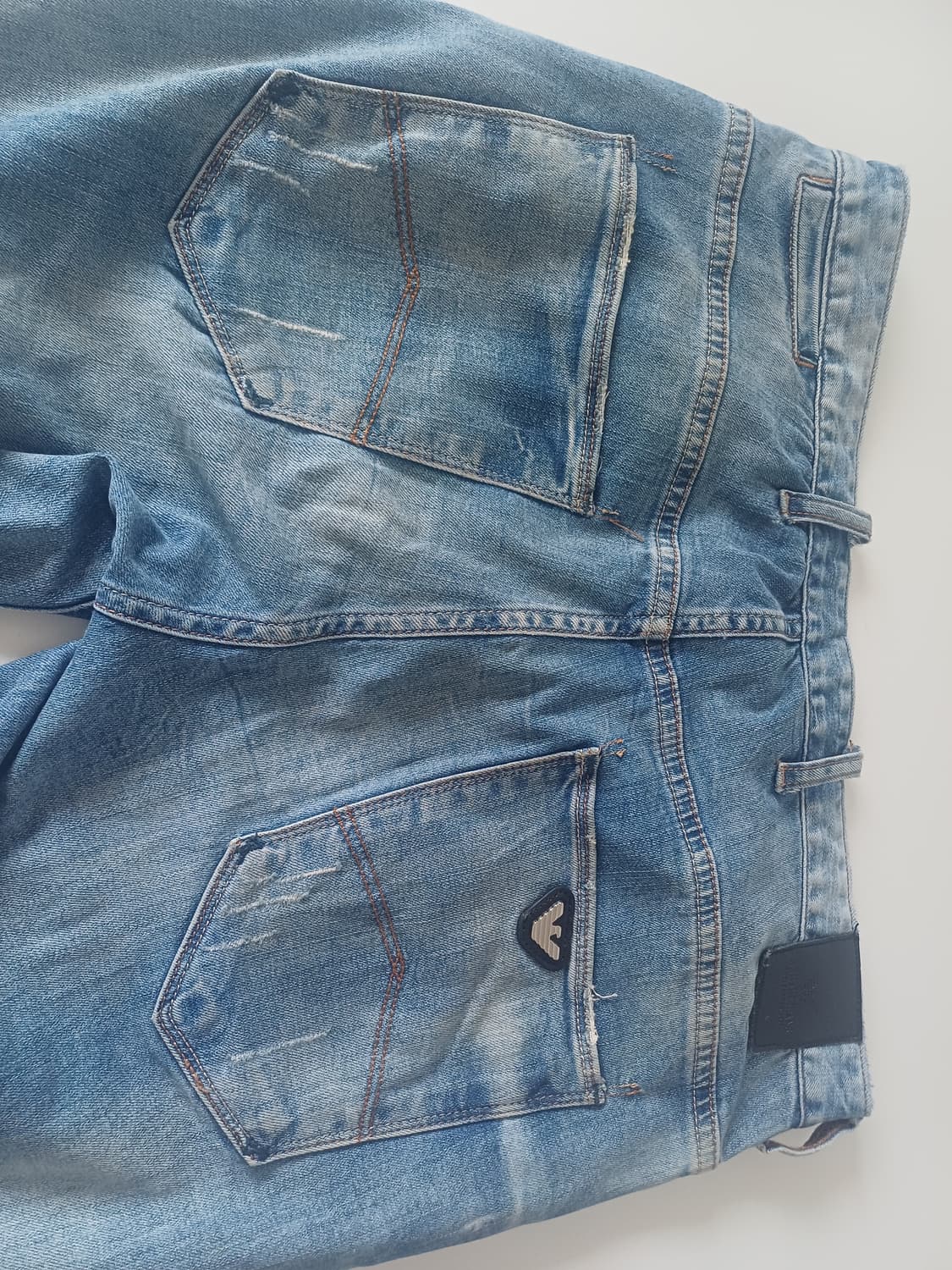 [Made in Italy]아르마니 진스 빈티지 이글 로고 데님(32) 상품이미지5