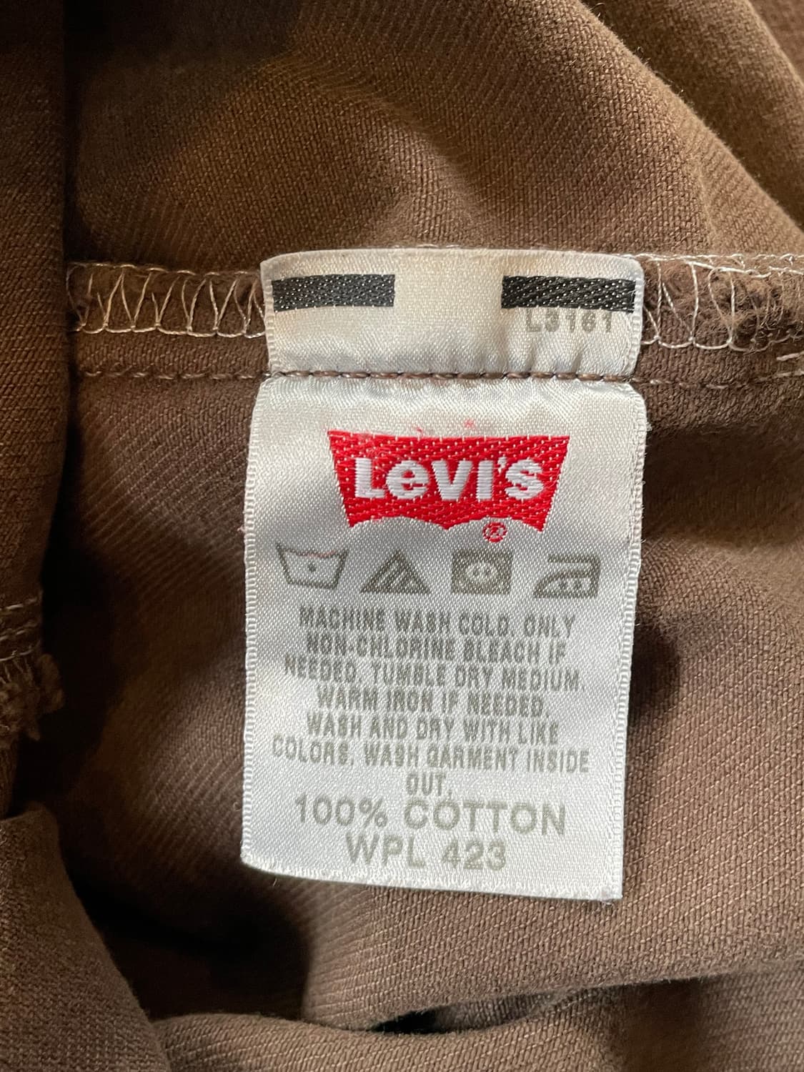 리바이스 501 브라운 데님 팬츠 상품이미지4