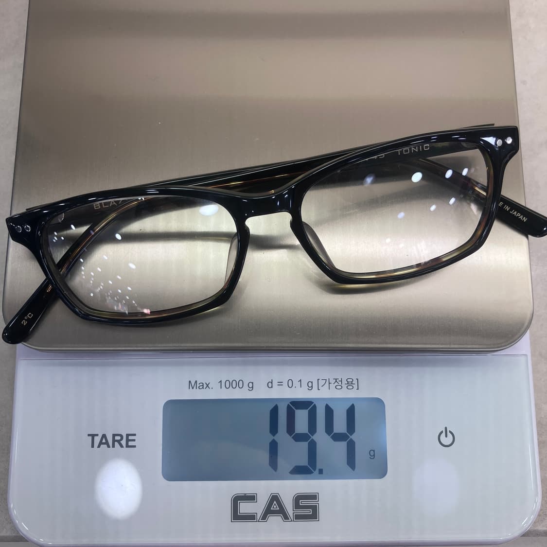 C99 블레이즈알콜 BLAZE+ALCOHOL 블랙 패턴 웰링턴 뿔테 안경 상품이미지8