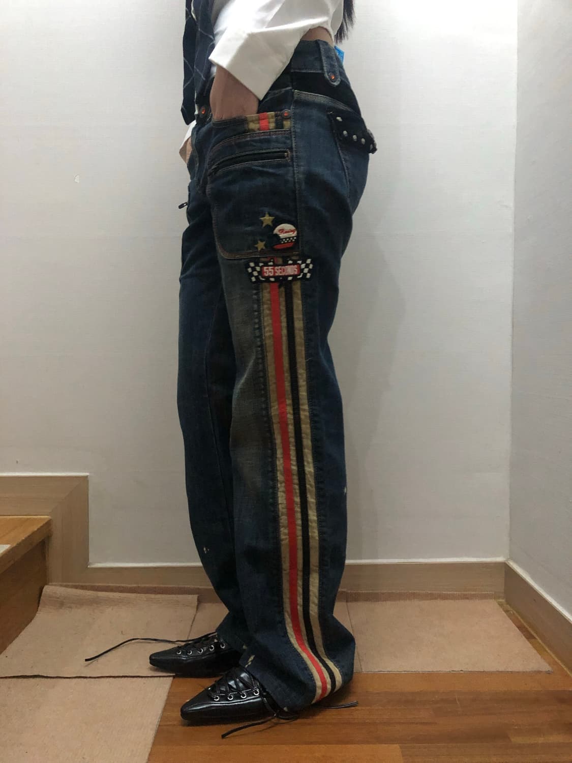 빈티지 EXR 데님 패치 팬츠 상품이미지9