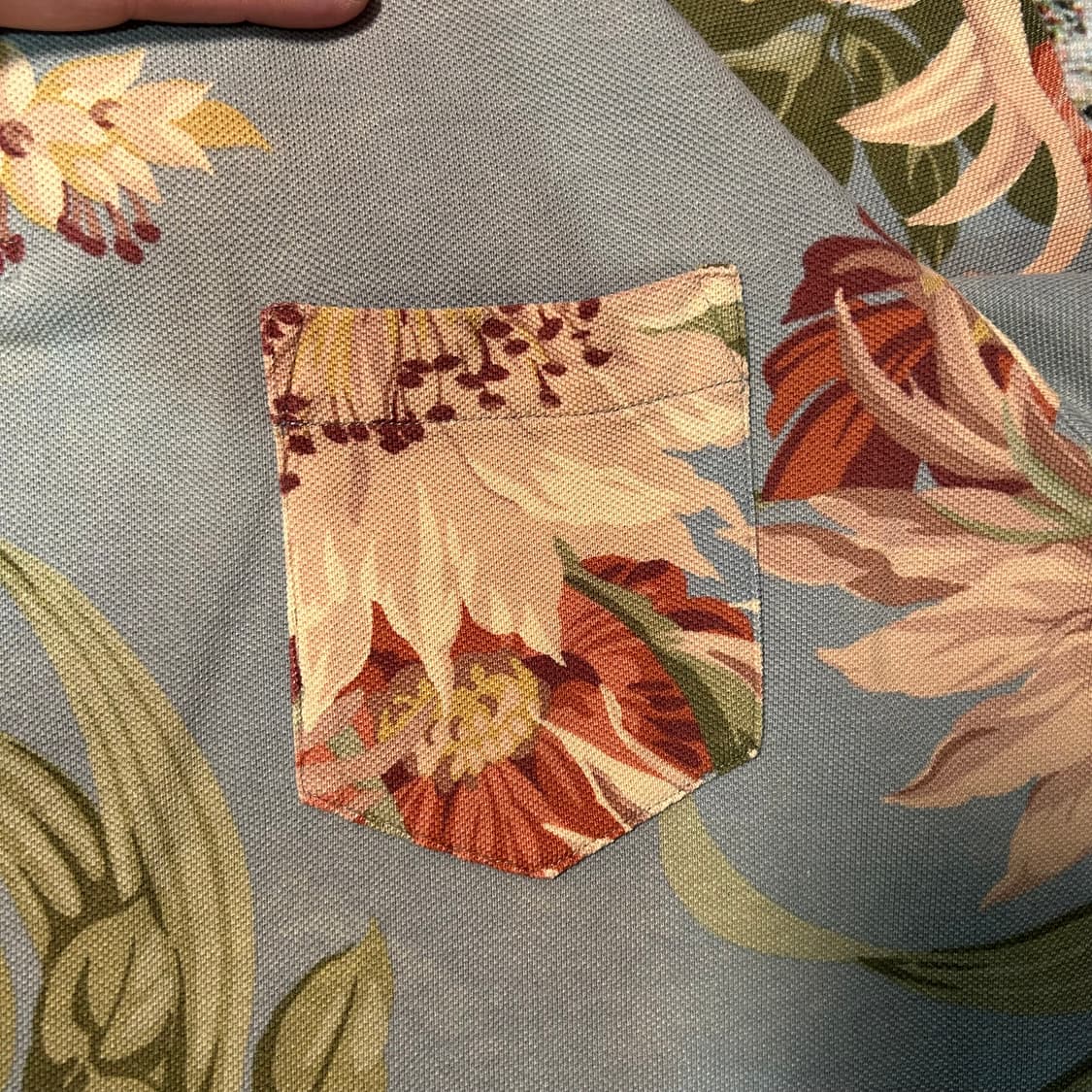 [M] 폴로 랄프로렌 플라워 패터 카라 반팔 상품이미지6