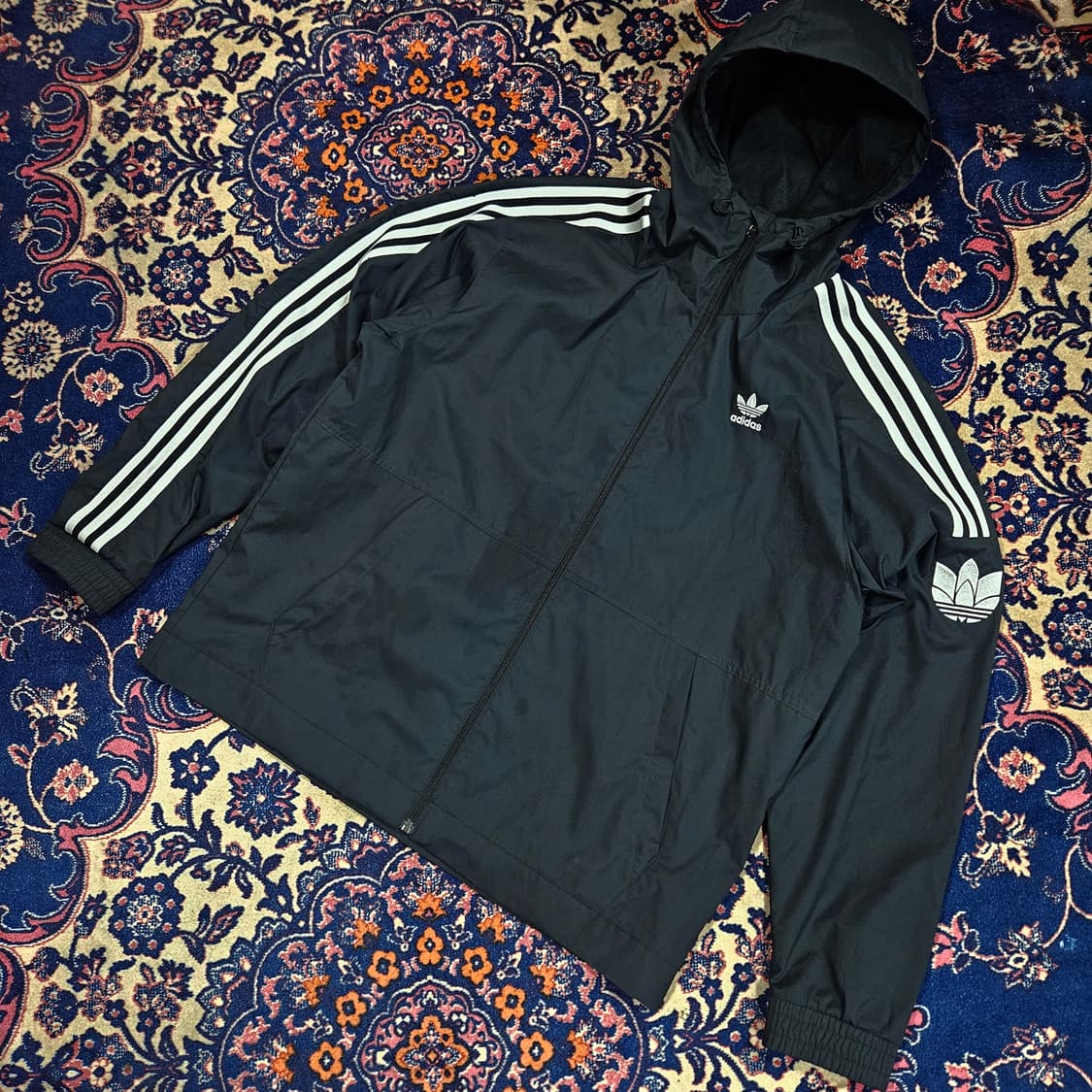 아디다스(Adidas) 트레포일 후드 바람막이 자켓 XL size 상품이미지1