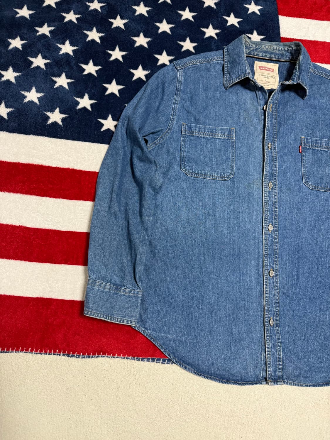 리바이스 빈티지데님셔츠 Levi’s Denim shirt [XL]워크셔츠 상품이미지2