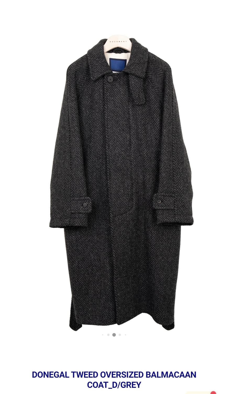 [구매] 도큐먼트 도네갈 발마칸 코트 4종류 M,L,XL 구매 상품이미지1