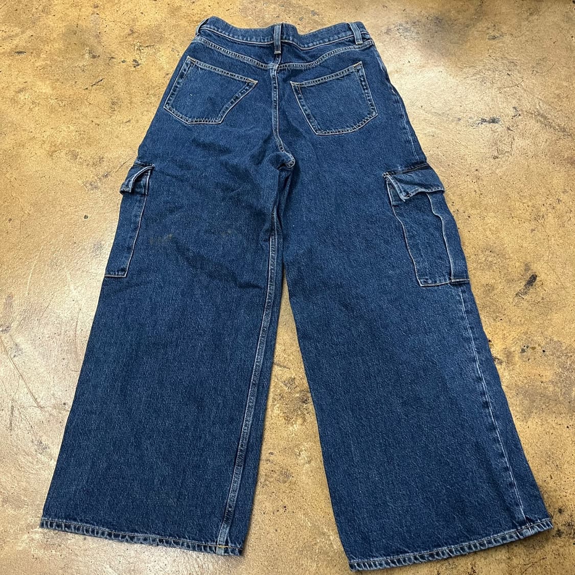 [정품/26] 코스 블루 데님 카고 와이드 팬츠 b19 상품이미지3