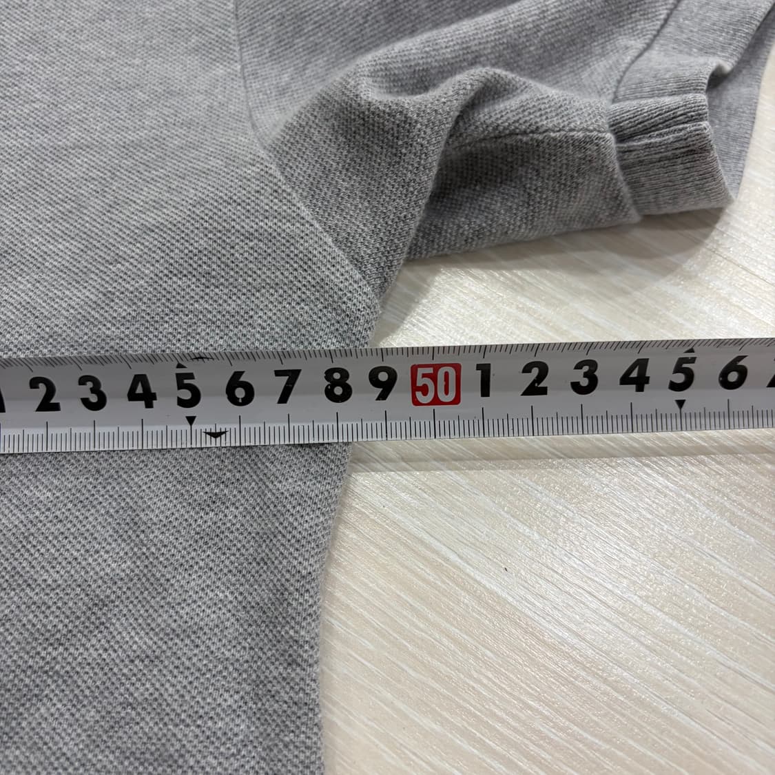 꼼데가르송 그레이 반팔 카라티 티셔츠 (L) 상품이미지7