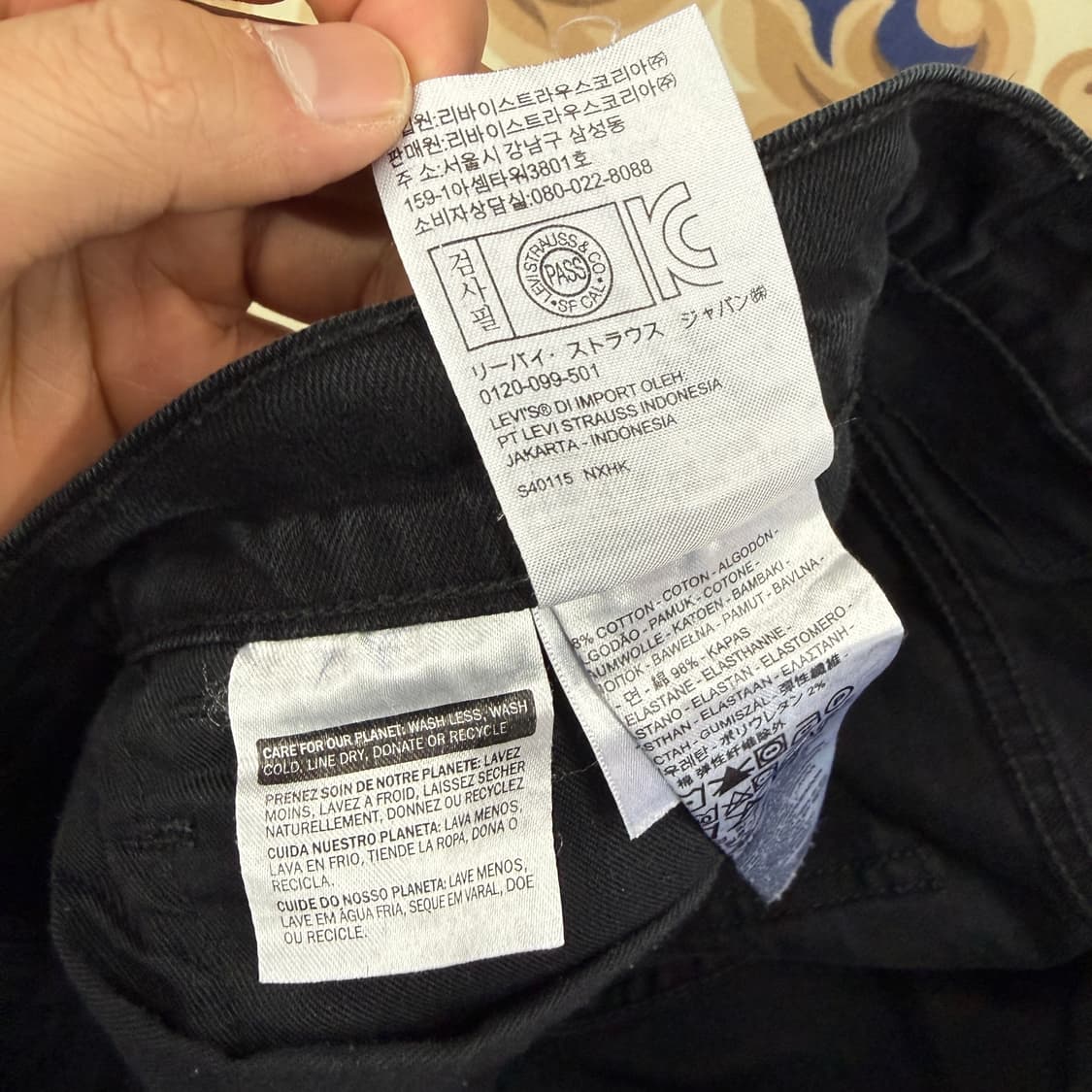 (30)리바이스 Levis 513 데님팬츠(블랙) 상품이미지4