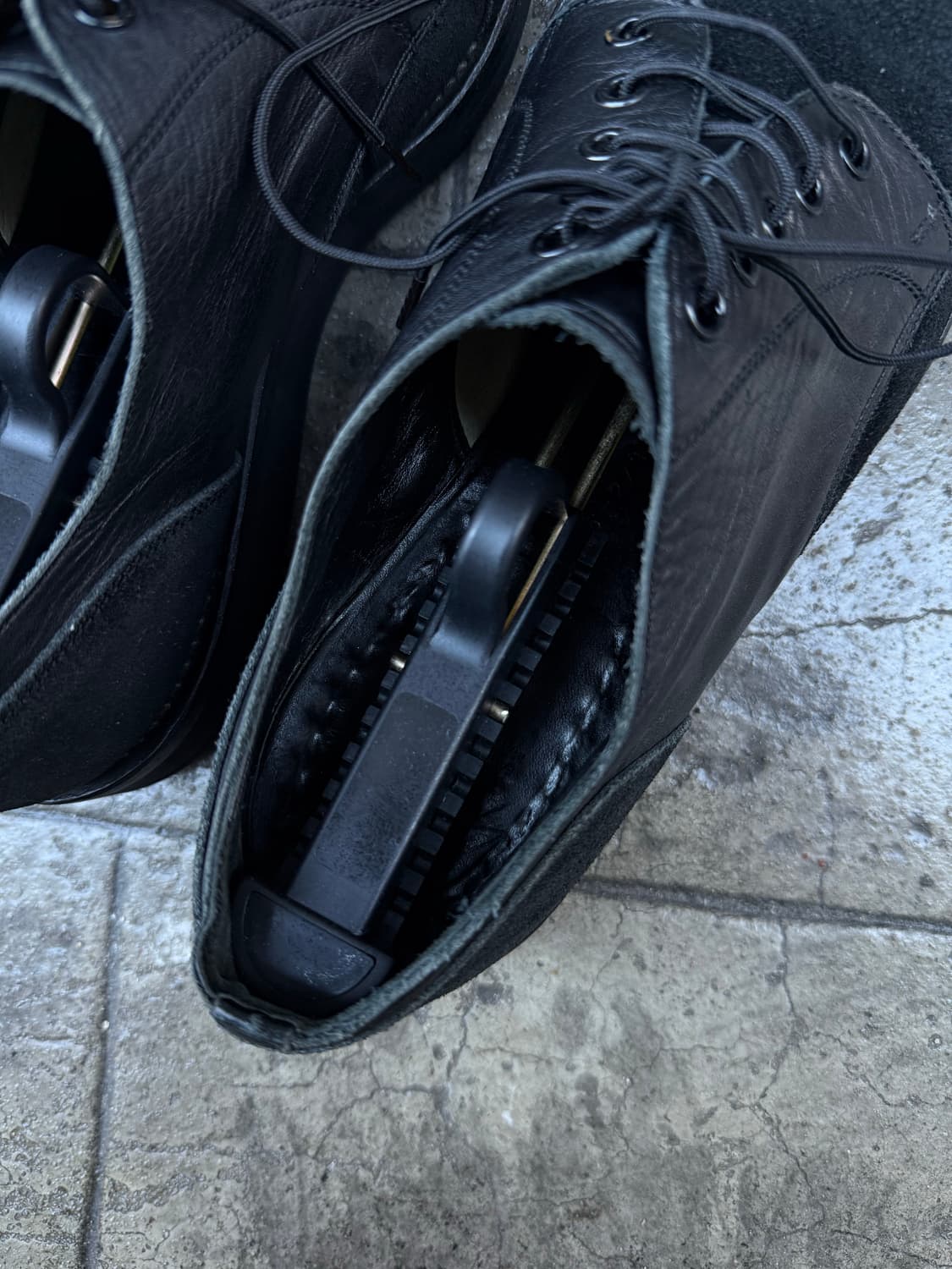 요지야마모토 뿌르옴므 레더 스웨이드 도킹 더비슈즈 상품이미지6