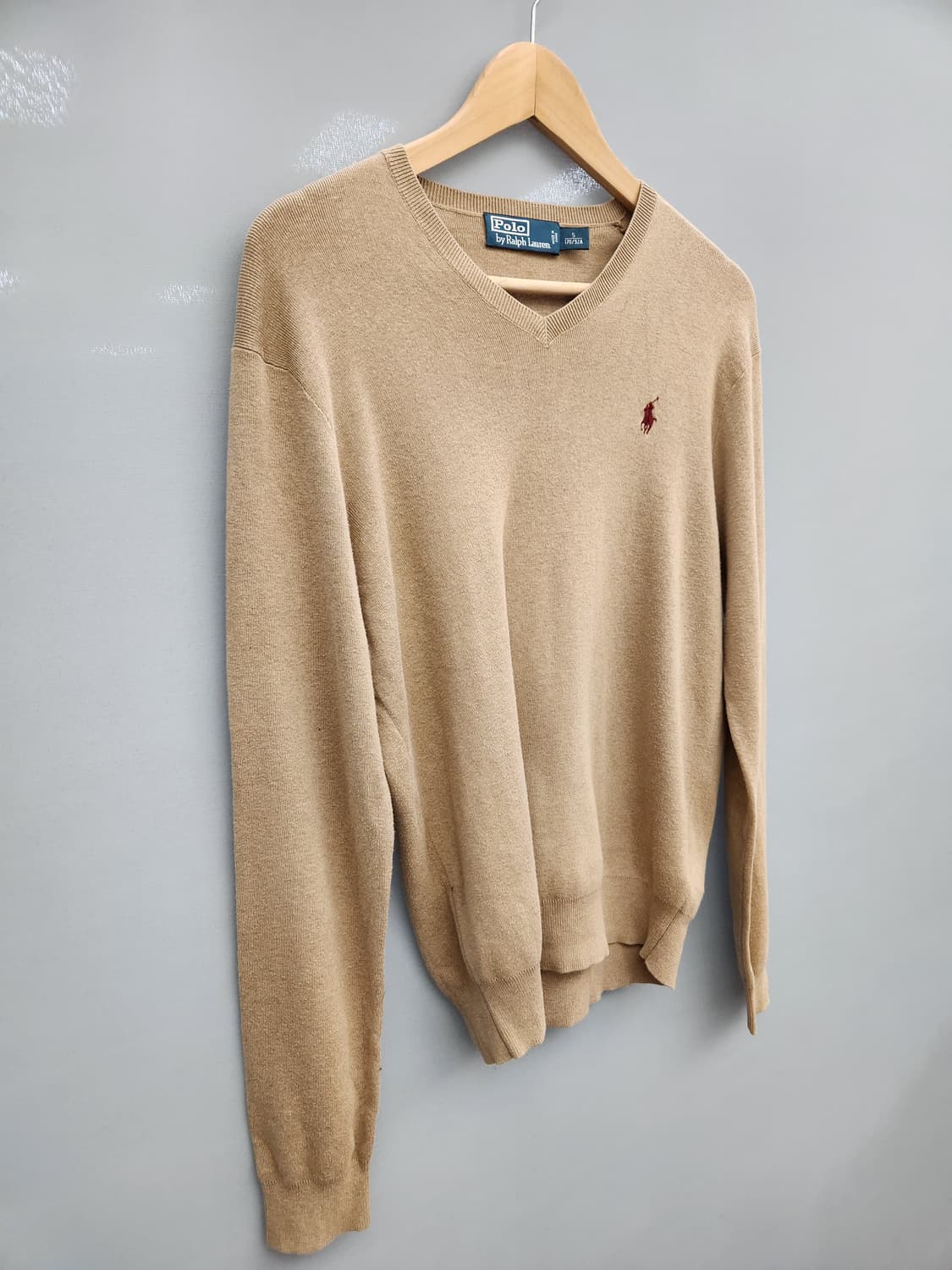 폴로 랄프로렌 브이넥 니트 베이지 상품이미지2