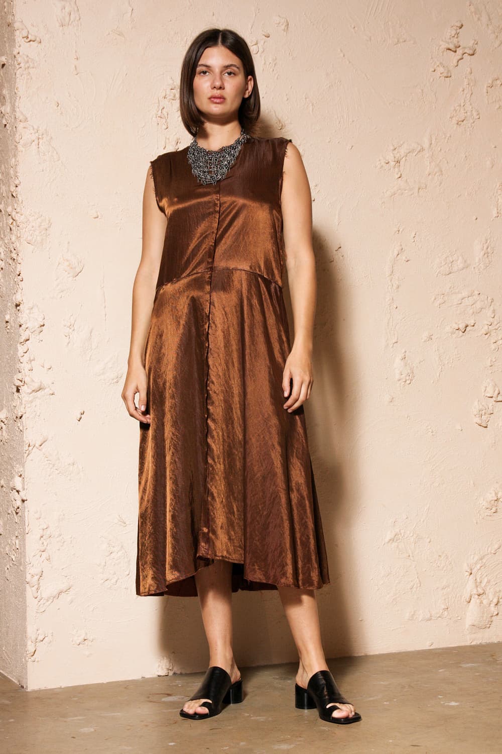 Song For The Mute cupro midi dress 상품이미지8