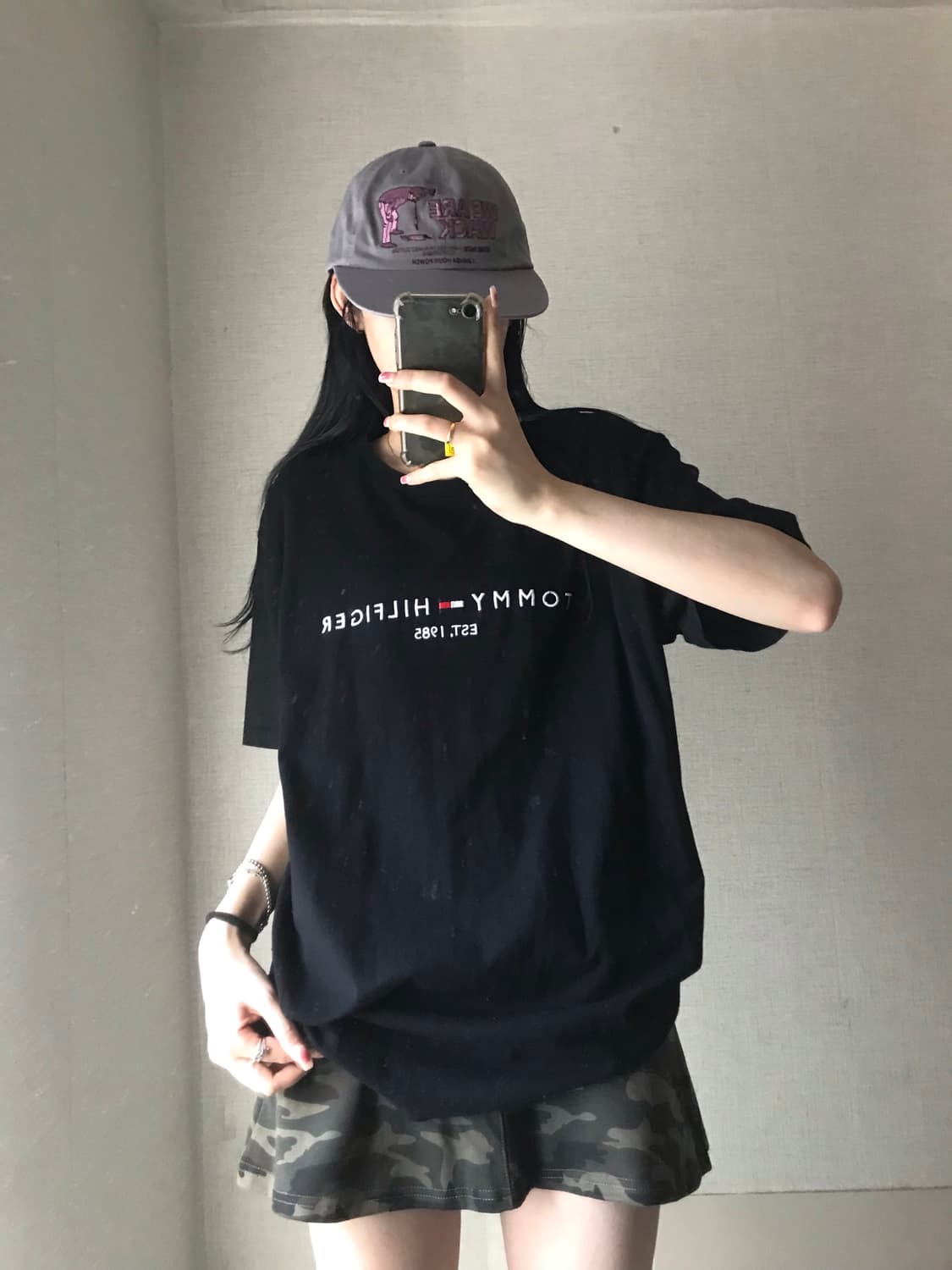 타미힐피거 블랙 반팔티셔츠 상품이미지3
