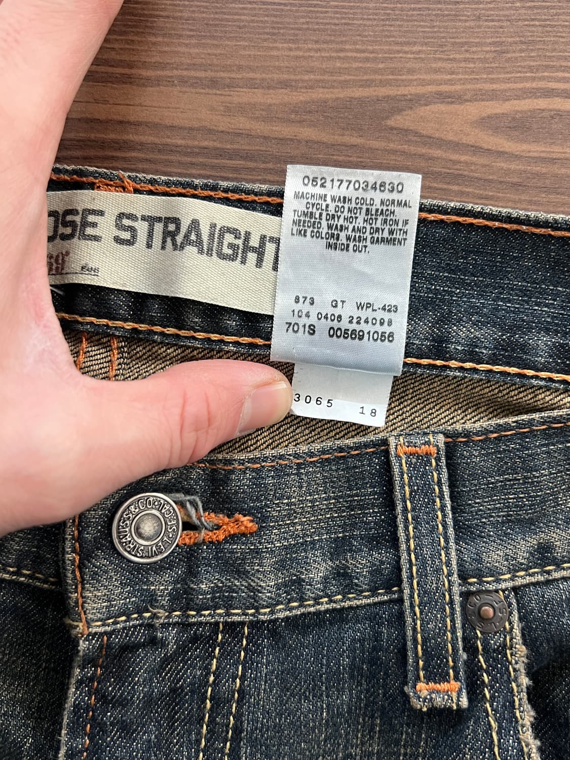 00s Levis 리바이스 569 루즈 스트레이트 데님 팬츠 상품이미지8