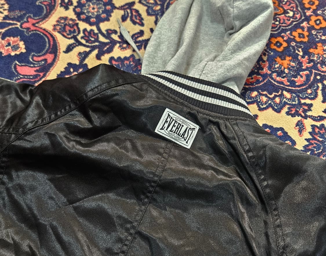 EVERLAST USA 00's 센터 빅 자수 레터링 스타디움 자켓 상품이미지6