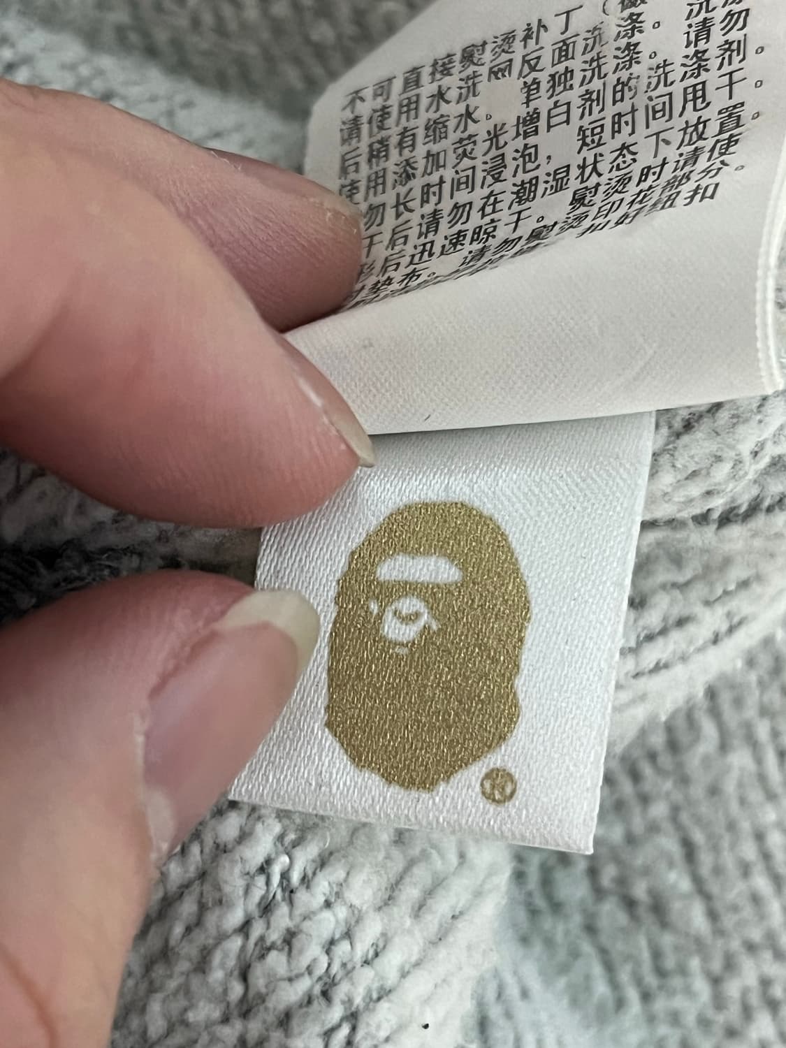 베이프 샤크 후드집업 그레이 L 상품이미지8