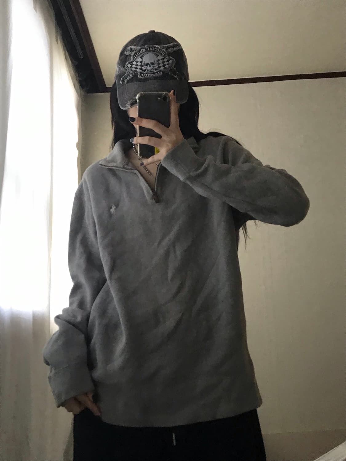 폴로 연그레이 반집업 상품이미지6