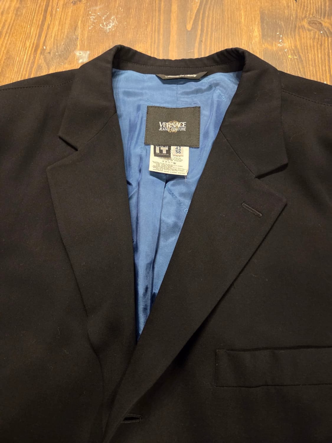 90'S 베르사체 네이비자켓  상품이미지2