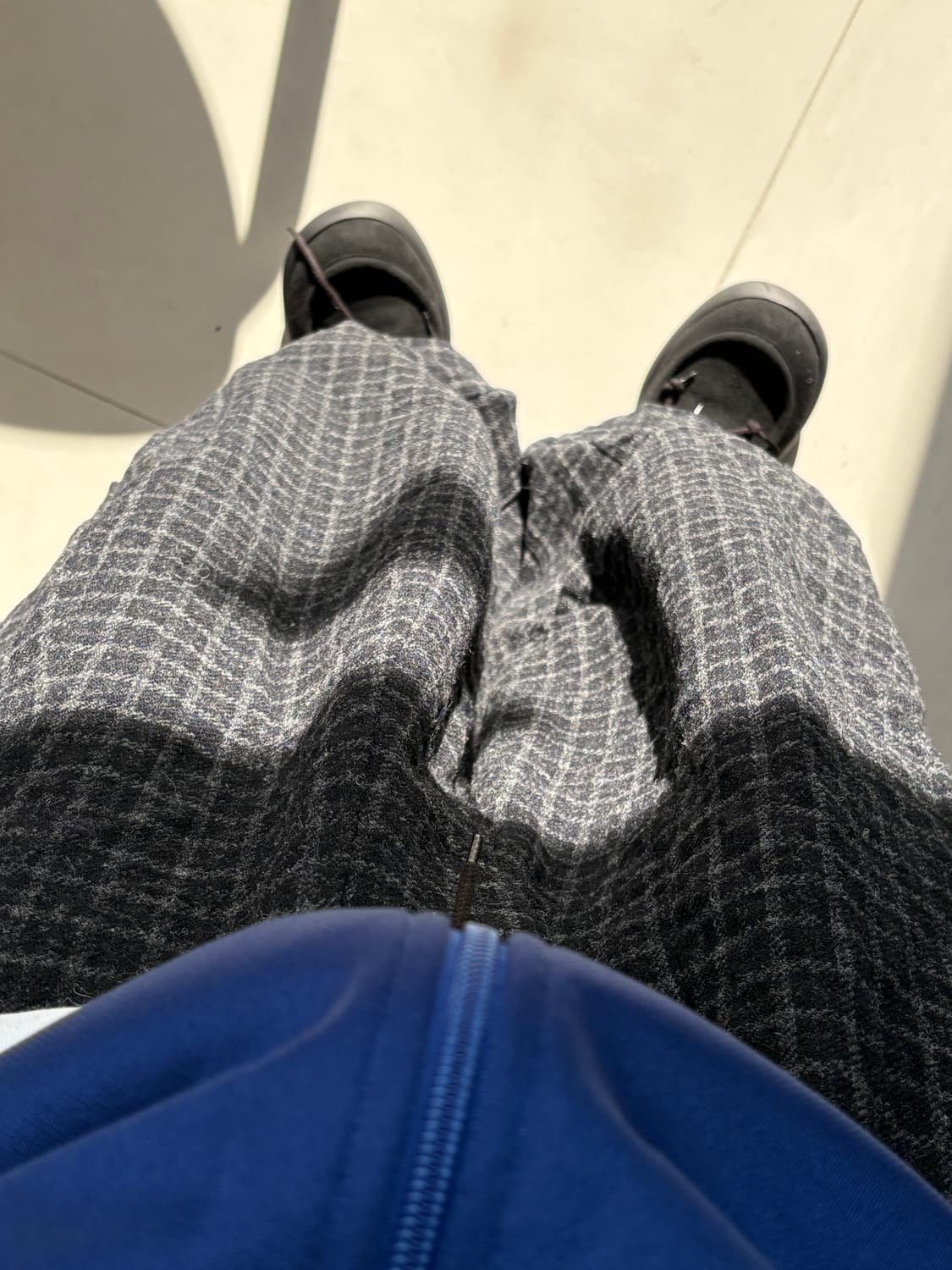 HD BDU PANT - wool tweed plaid 와이드팬츠 상품이미지2