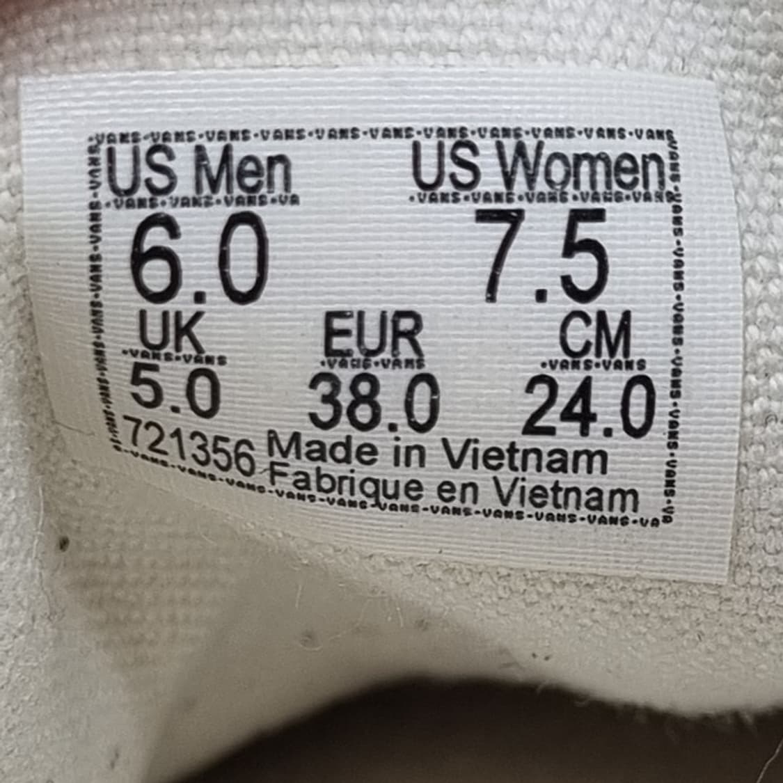 반스 올드스쿨 화이트 여성스니커즈240 상품이미지6