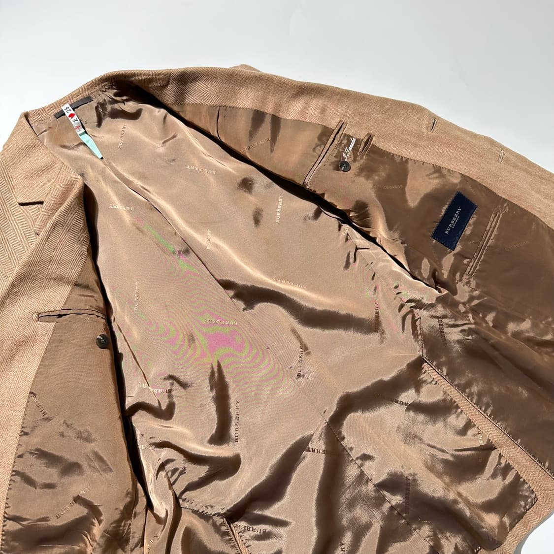 버버리 캐시미어 100% 헤링본 싱글 2B 블레이저 자켓 상품이미지7